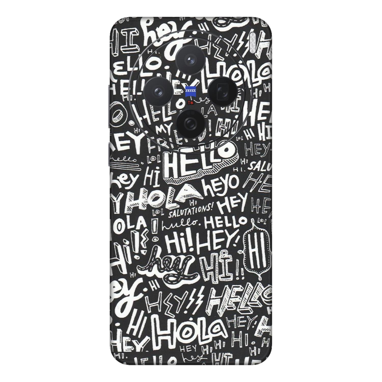 VIVO Z/V/X/T/U/S Series Phone Skins (All Models) - Hi Hello Doodles - Matte Finish (M-25) Vivo X200 (5G)