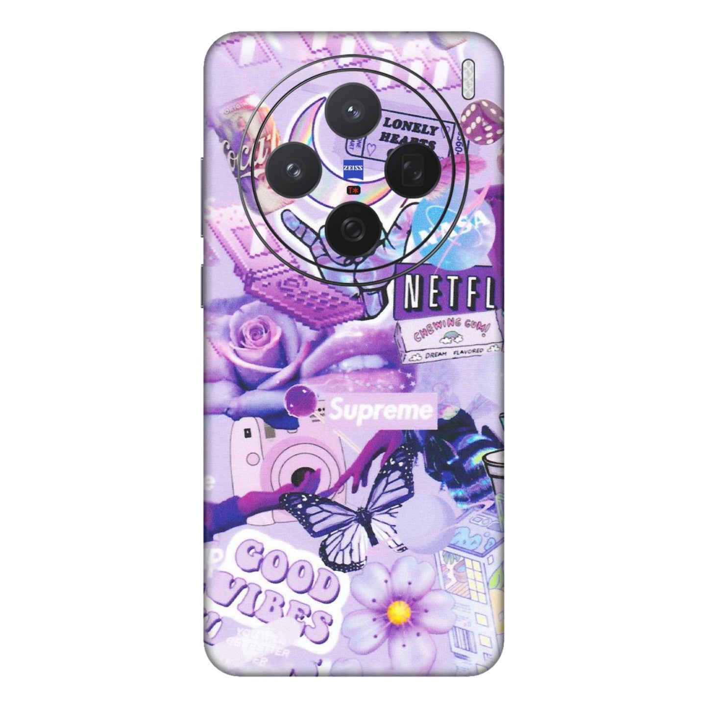 VIVO Z/V/X/T/U/S Series Phone Skins (All Models) - Supreme Purple Magic - Matte Finish (M-88) Vivo X200 (5G)