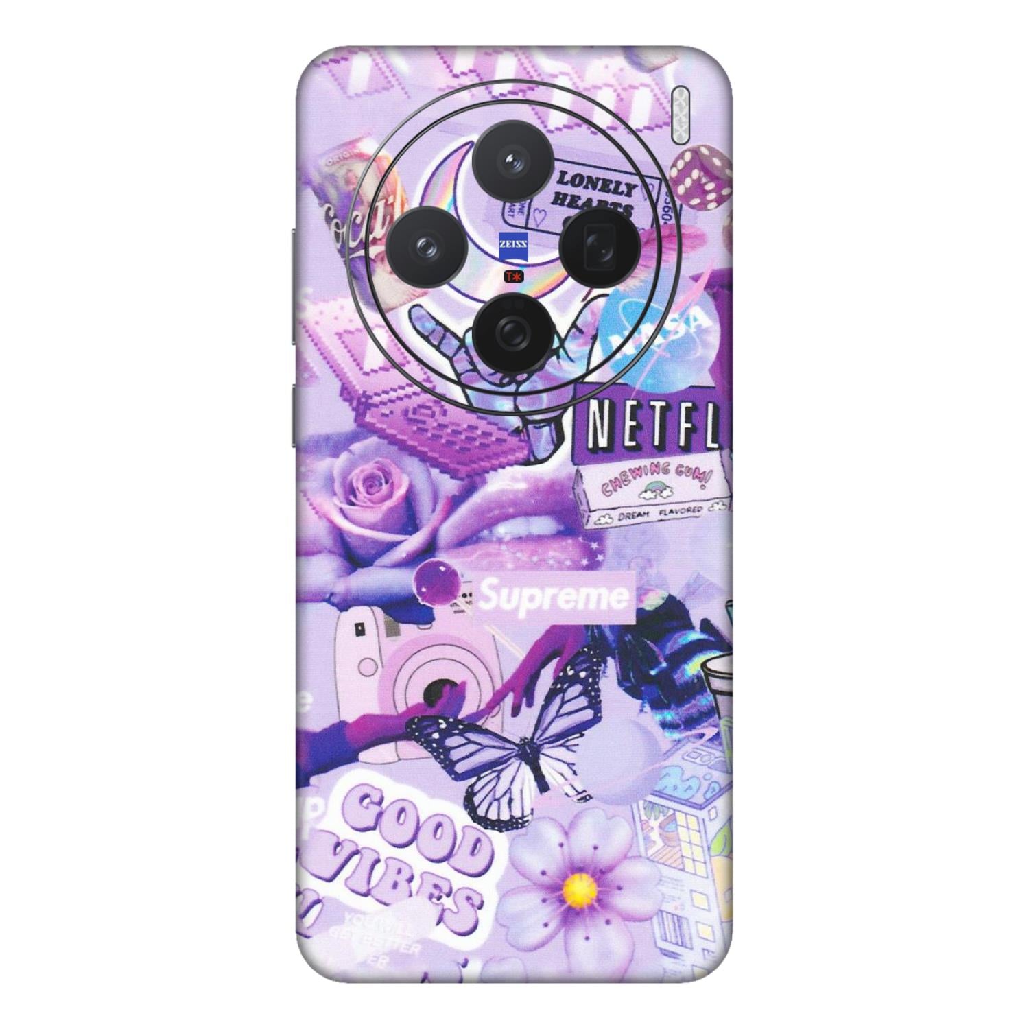 VIVO Z/V/X/T/U/S Series Phone Skins (All Models) - Supreme Purple Magic - Matte Finish (M-88) Vivo X200 (5G)