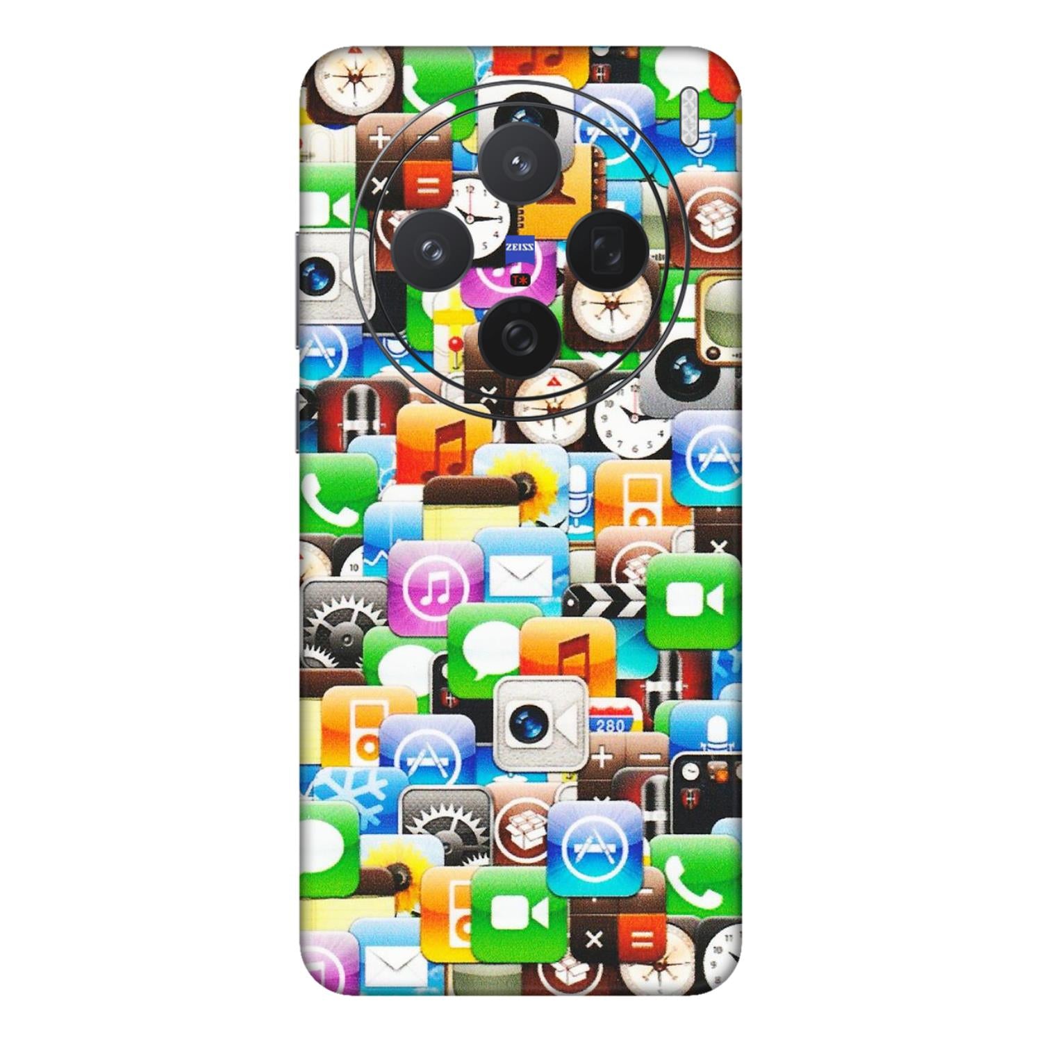 VIVO Z/V/X/T/U/S Series Phone Skins (All Models) - All Apple Icons - Matte Finish (M-93) Vivo X200 (5G)