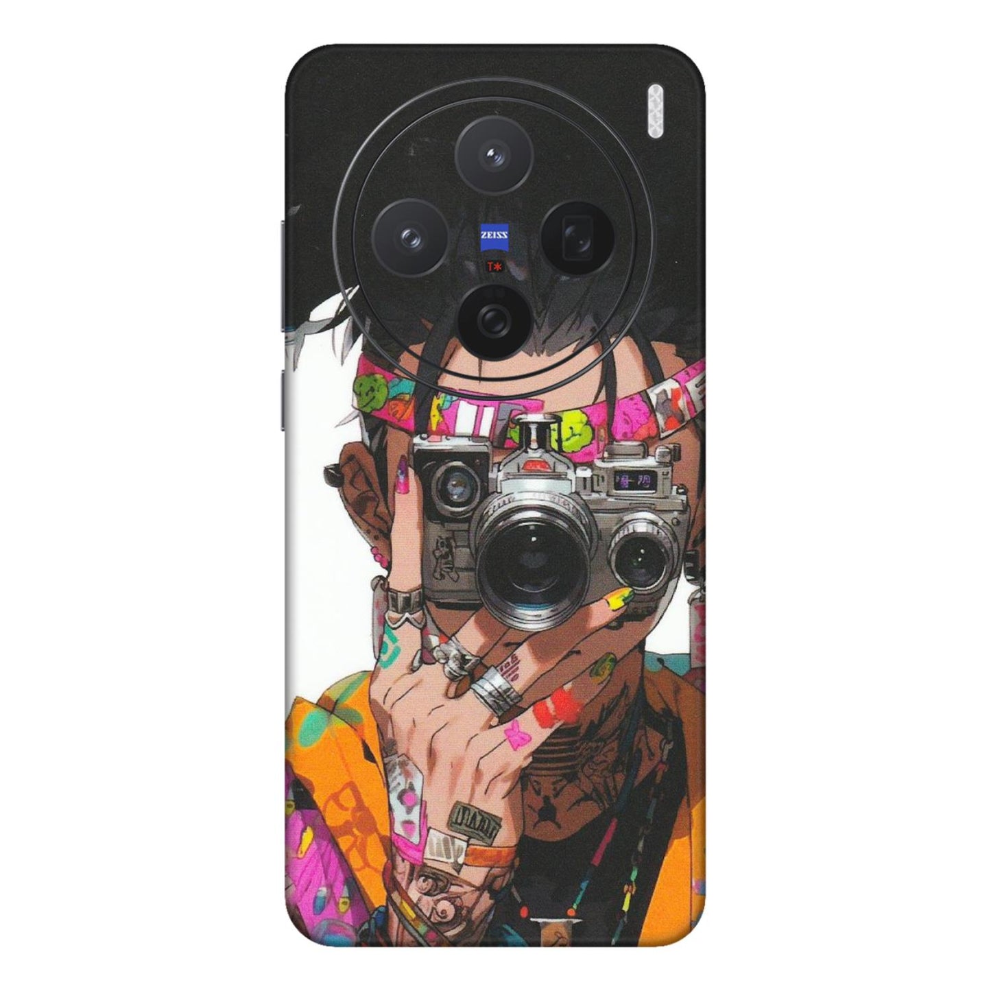 VIVO Z/V/X/T/U/S Series Phone Skins (All Models) - Camera Lover Girl - Matte Finish (M-09) Vivo X200 (5G)
