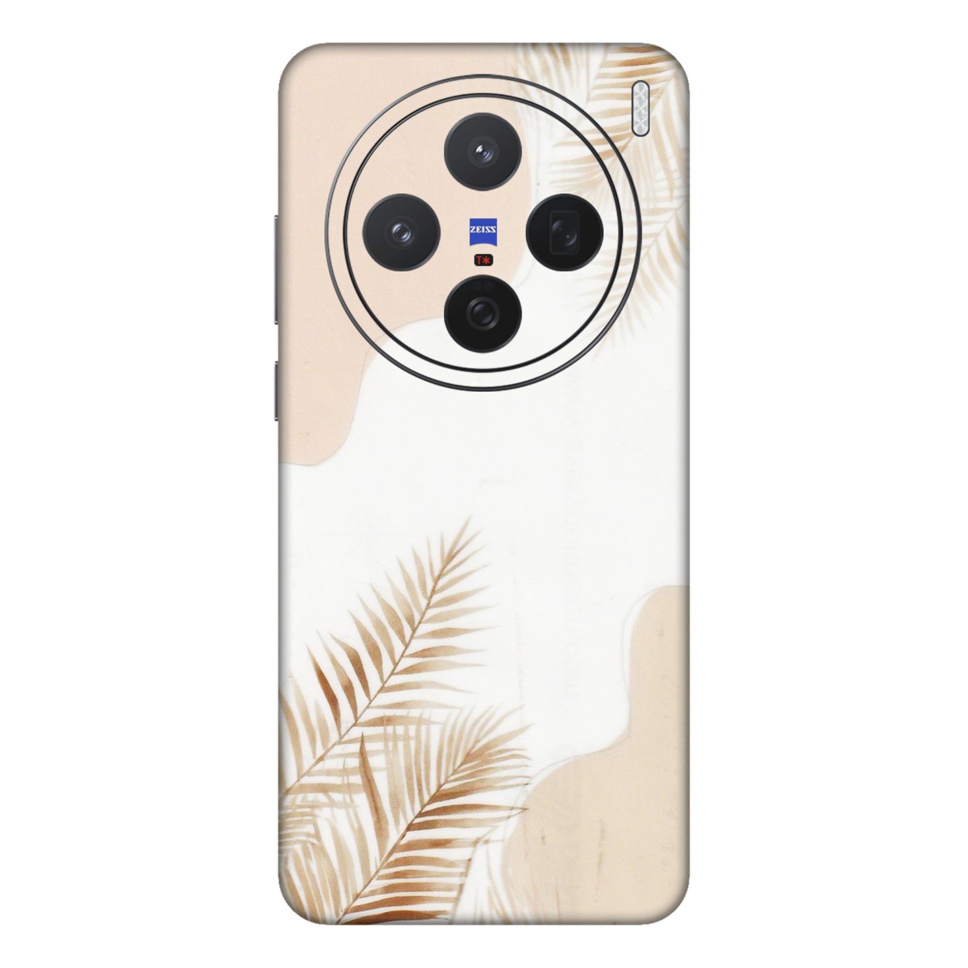 VIVO Z/V/X/T/U/S Series Phone Skins (All Models) - Gold Petals Abstract - Transparent Finish (T-08) Vivo X200 (5G)