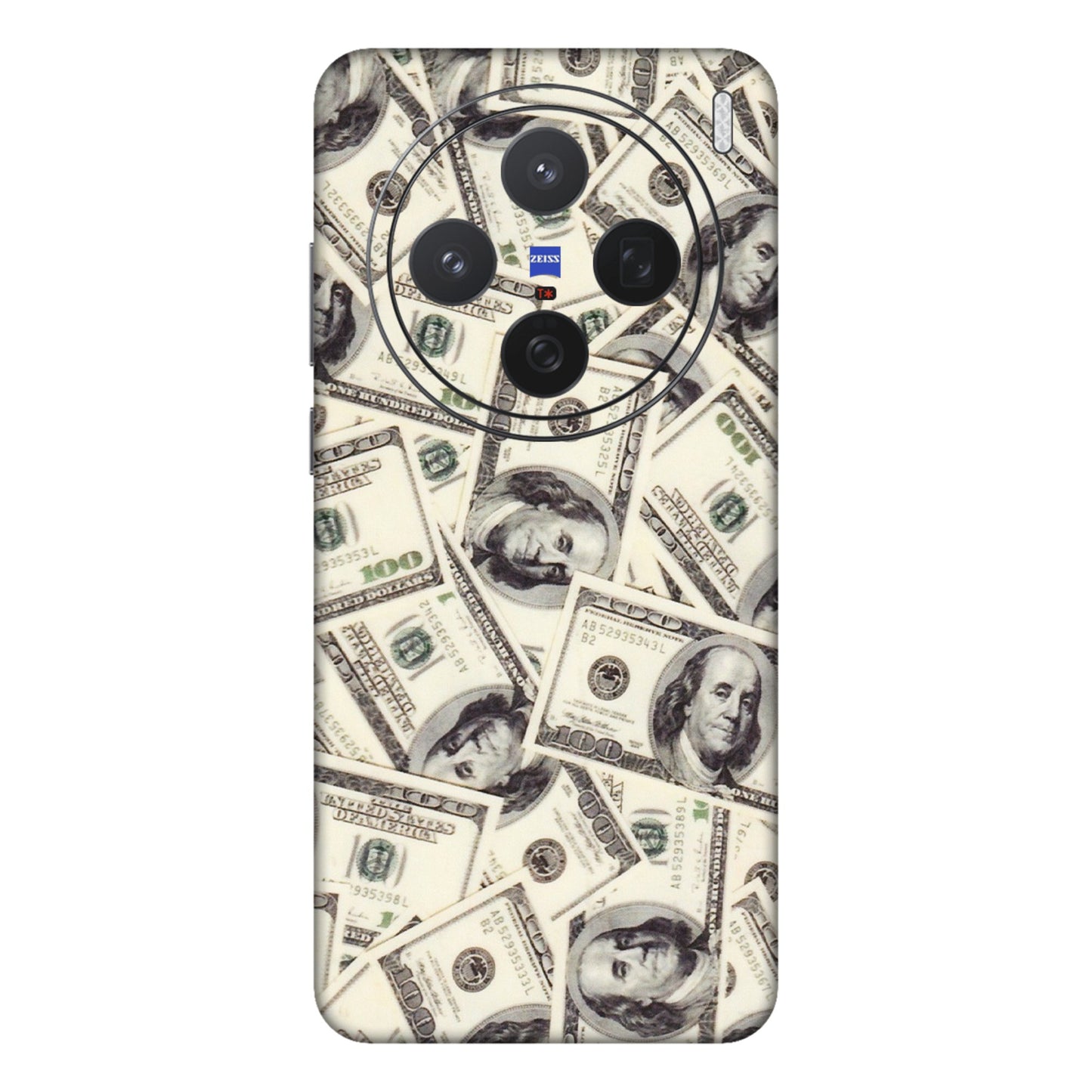 VIVO Z/V/X/T/U/S Series Phone Skins (All Models) - Dollar Lover - Transparent Finish (T-17) Vivo X200 (5G)