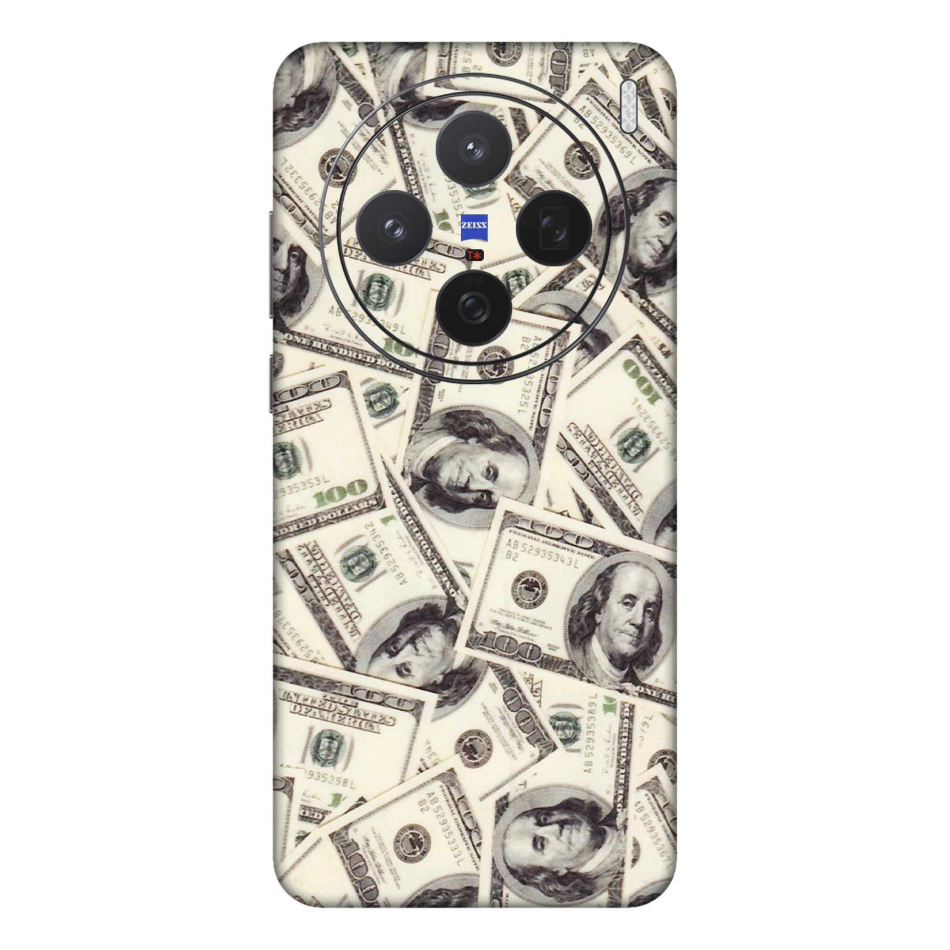 VIVO Z/V/X/T/U/S Series Phone Skins (All Models) - Dollar Lover - Transparent Finish (T-17) Vivo X200 (5G)
