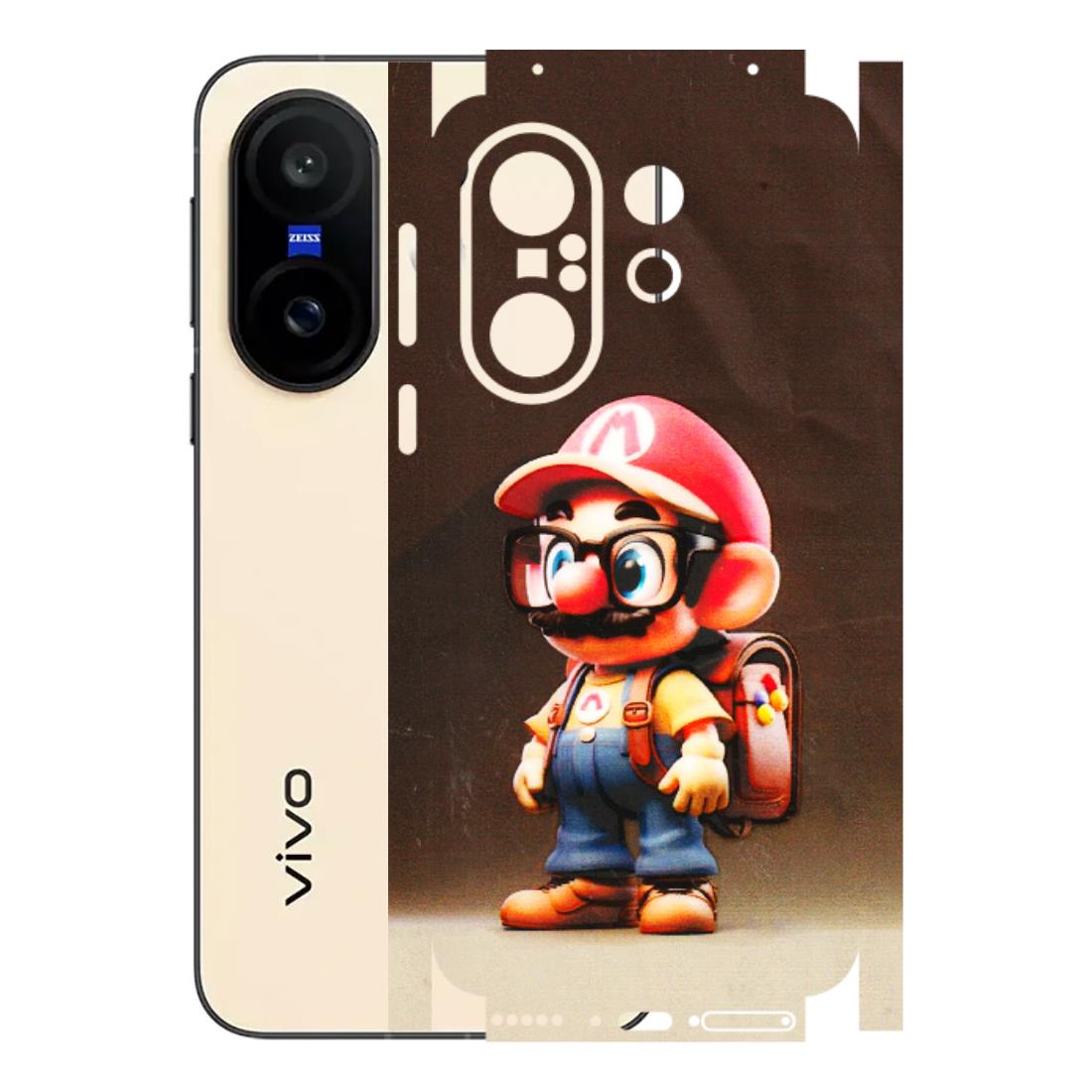 VIVO Z/V/X/T/U/S Series Phone Skins (All Models) - Little Mario - 3D Embossed Finish (L-119) Vivo X200 FE