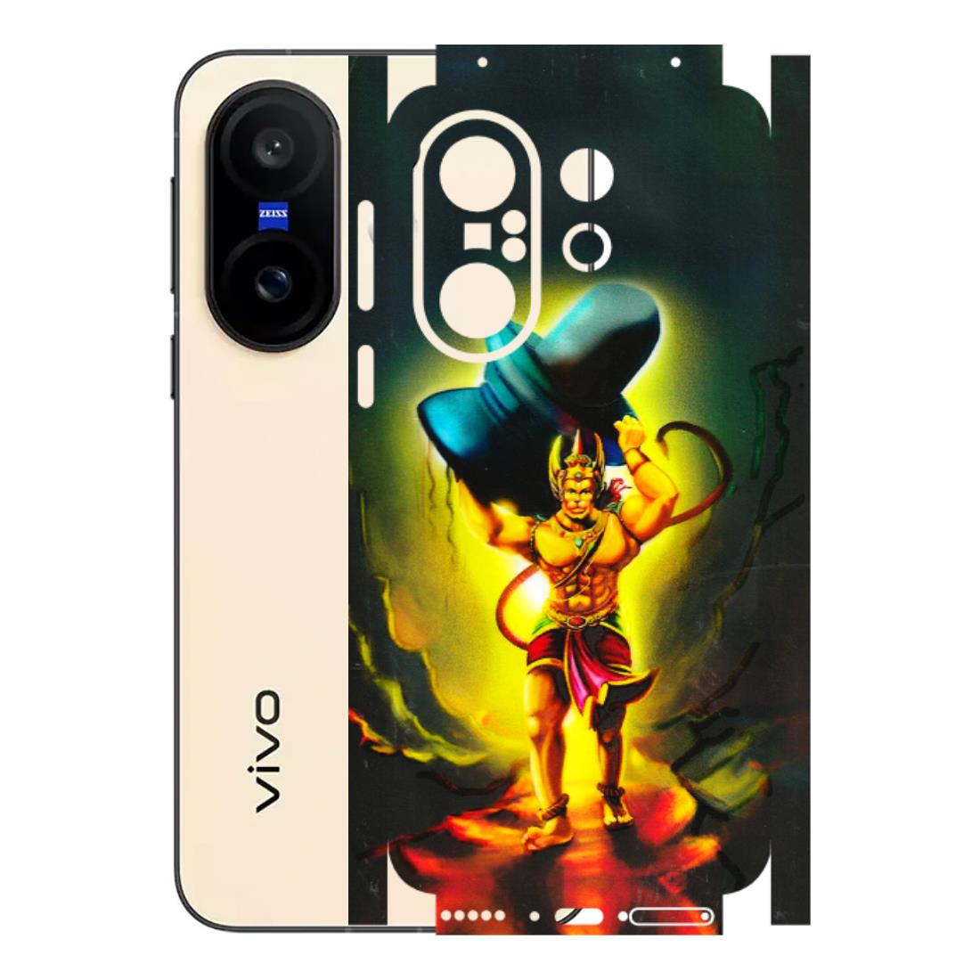 VIVO Z/V/X/T/U/S Series Phone Skins (All Models) - Hanuman Ji - 3D Embossed Finish (L-128) Vivo X200 FE