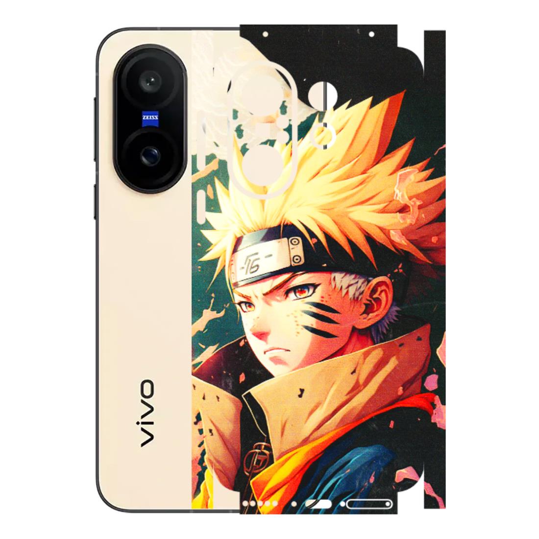 VIVO Z/V/X/T/U/S Series Phone Skins (All Models) - New Naruto - 3D Embossed Finish (L-148) Vivo X200 FE