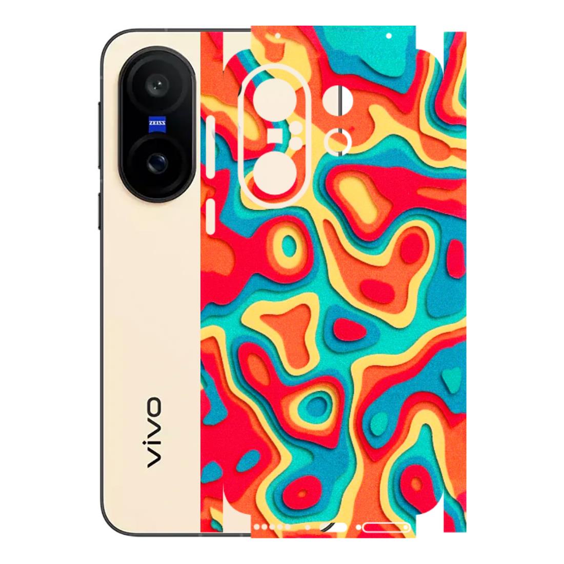 VIVO Z/V/X/T/U/S Series Phone Skins (All Models) - Abstract Swirl - 3D Embossed Finish (L-150) Vivo X200 FE