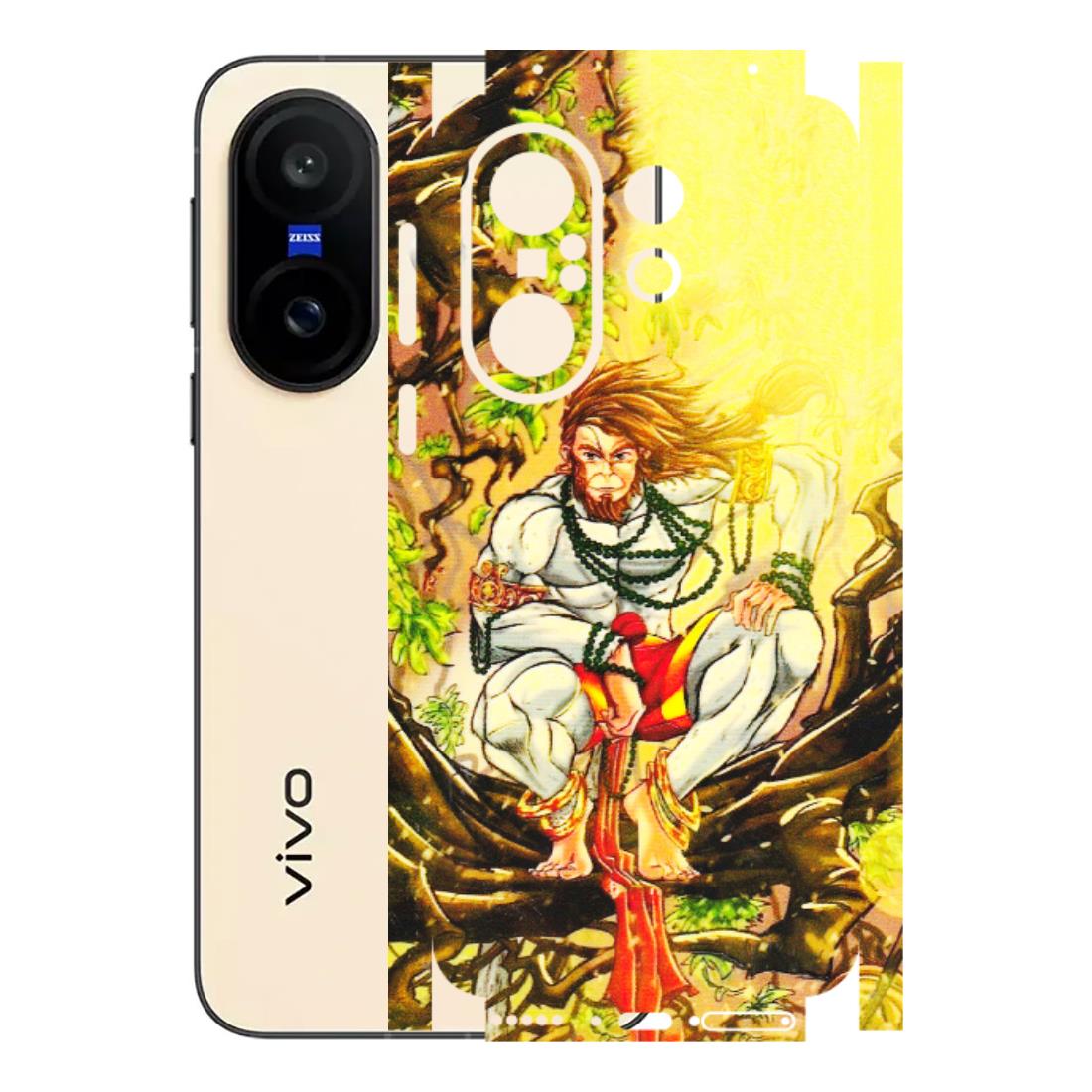 VIVO Z/V/X/T/U/S Series Phone Skins (All Models) - Lord Hanuman - 3D Embossed Finish (L-152) Vivo X200 FE