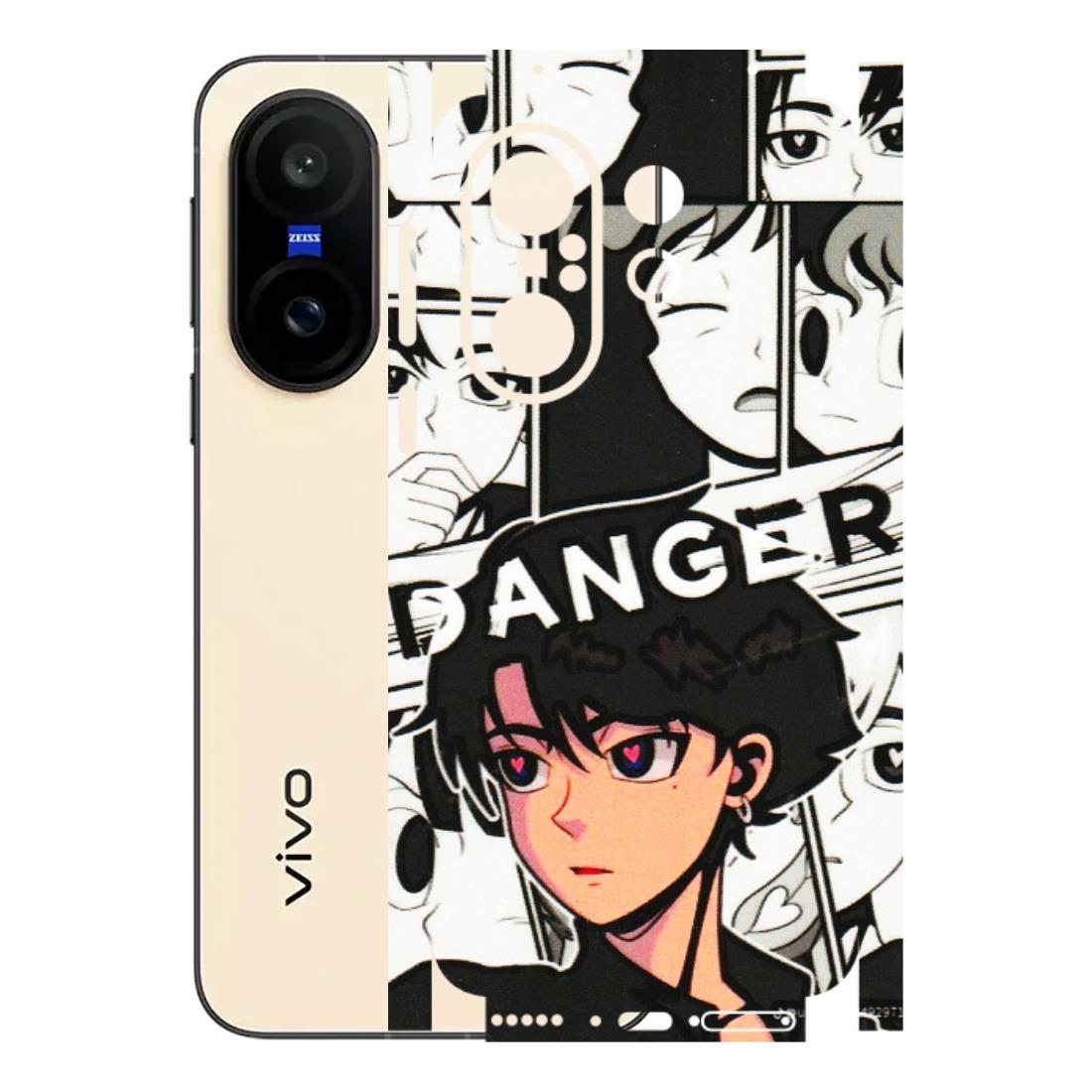 VIVO Z/V/X/T/U/S Series Phone Skins (All Models) - Danger Anime - 3D Embossed Finish (L-155) Vivo X200 FE