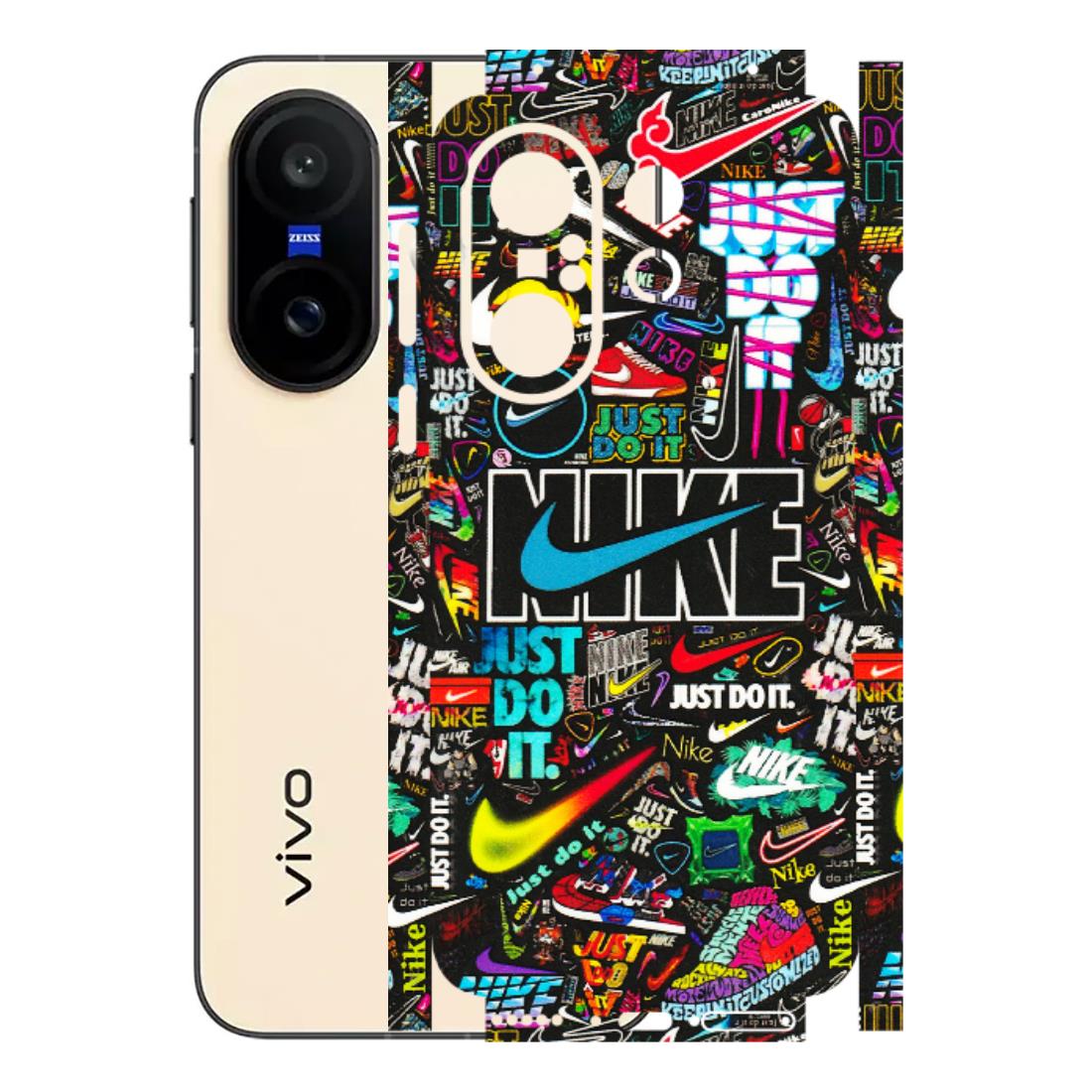 VIVO Z/V/X/T/U/S Series Phone Skins (All Models) - Just Do It Doodles - 3D Embossed Finish (L-166) Vivo X200 FE
