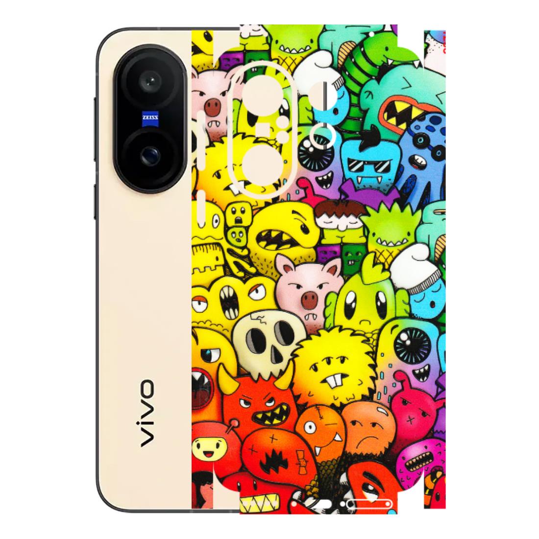 VIVO Z/V/X/T/U/S Series Phone Skins (All Models) - Angry Funkies - 3D Embossed Finish (L-169) Vivo X200 FE