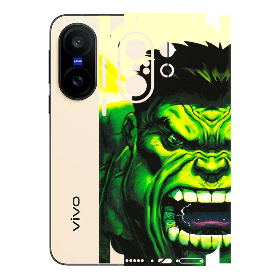VIVO Z/V/X/T/U/S Series Phone Skins (All Models) - Hulk - 3D Embossed Finish (L-180) Vivo X200 FE