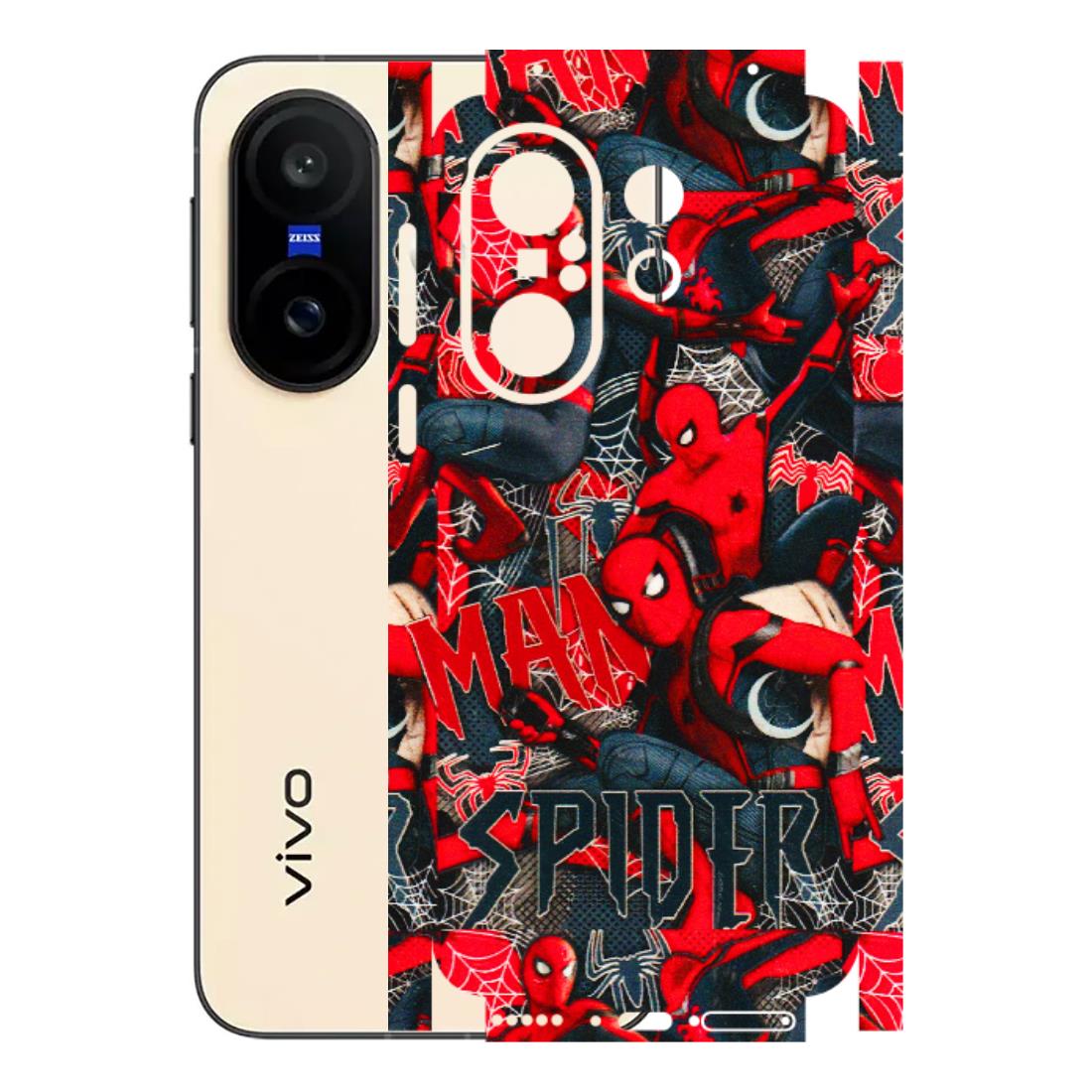 VIVO Z/V/X/T/U/S Series Phone Skins (All Models) - SpiderMan Cool - 3D Embossed Finish (L-188) Vivo X200 FE