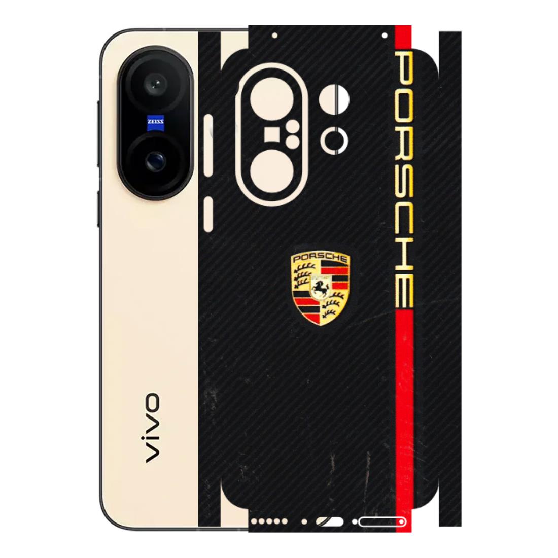 VIVO Z/V/X/T/U/S Series Phone Skins (All Models) - Premium Porsche - 3D Embossed Finish (L-225) Vivo X200 FE