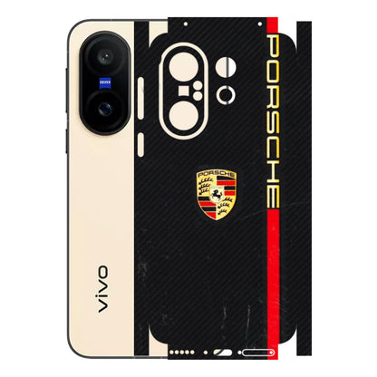 VIVO Z/V/X/T/U/S Series Phone Skins (All Models) - Premium Porsche - 3D Embossed Finish (L-225) Vivo X200 FE