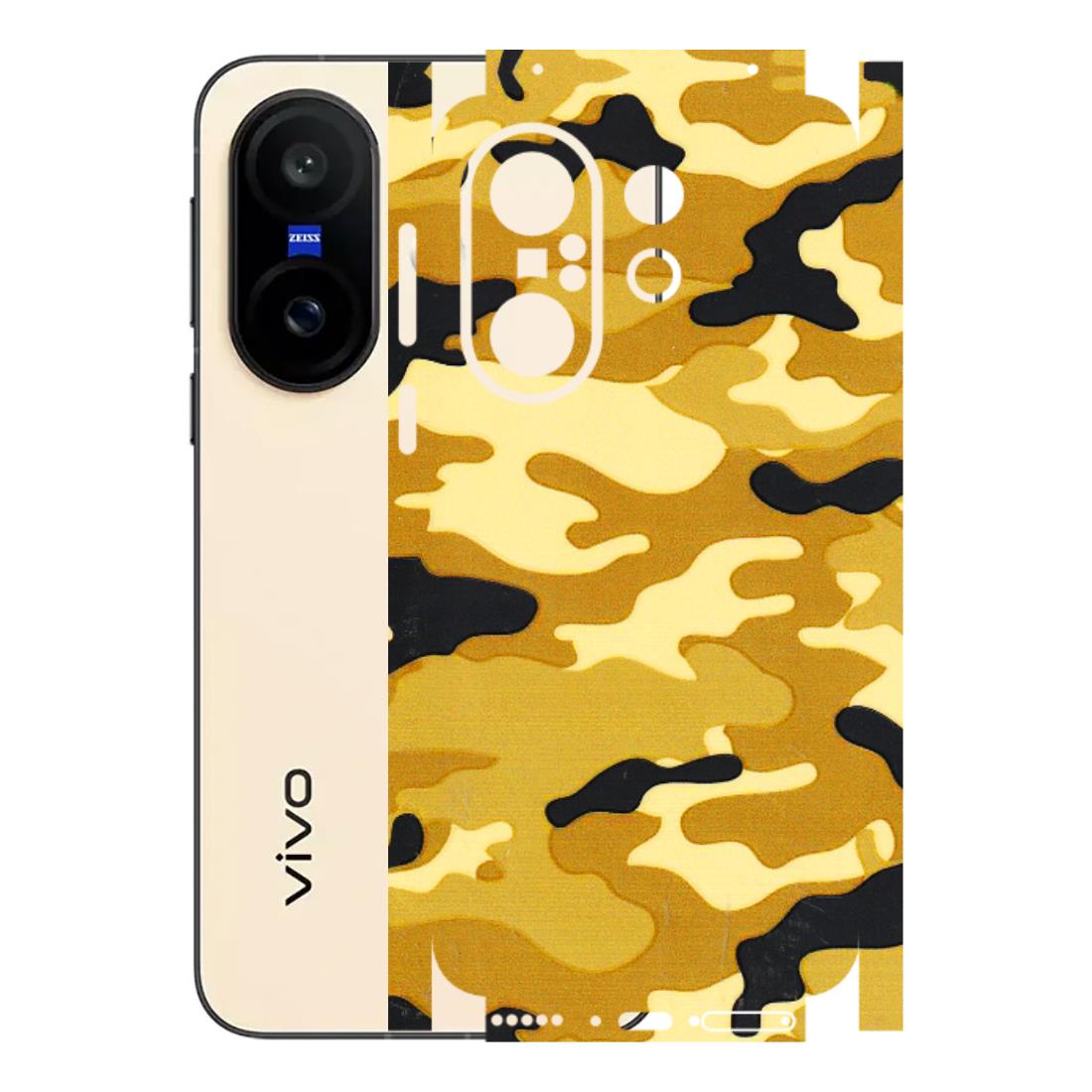VIVO Z/V/X/T/U/S Series Phone Skins (All Models) - Indian Camo - 3D Embossed Finish (L-228) Vivo X200 FE