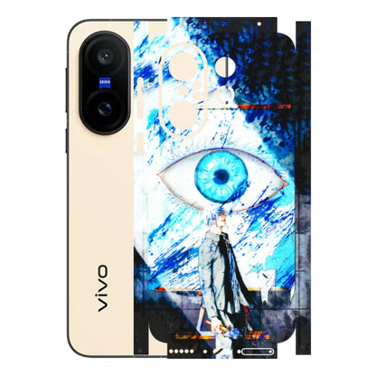 VIVO Z/V/X/T/U/S Series Phone Skins (All Models) - Gojo Satoru evil eye - 3D Embossed Finish (L-239) Vivo X200 FE