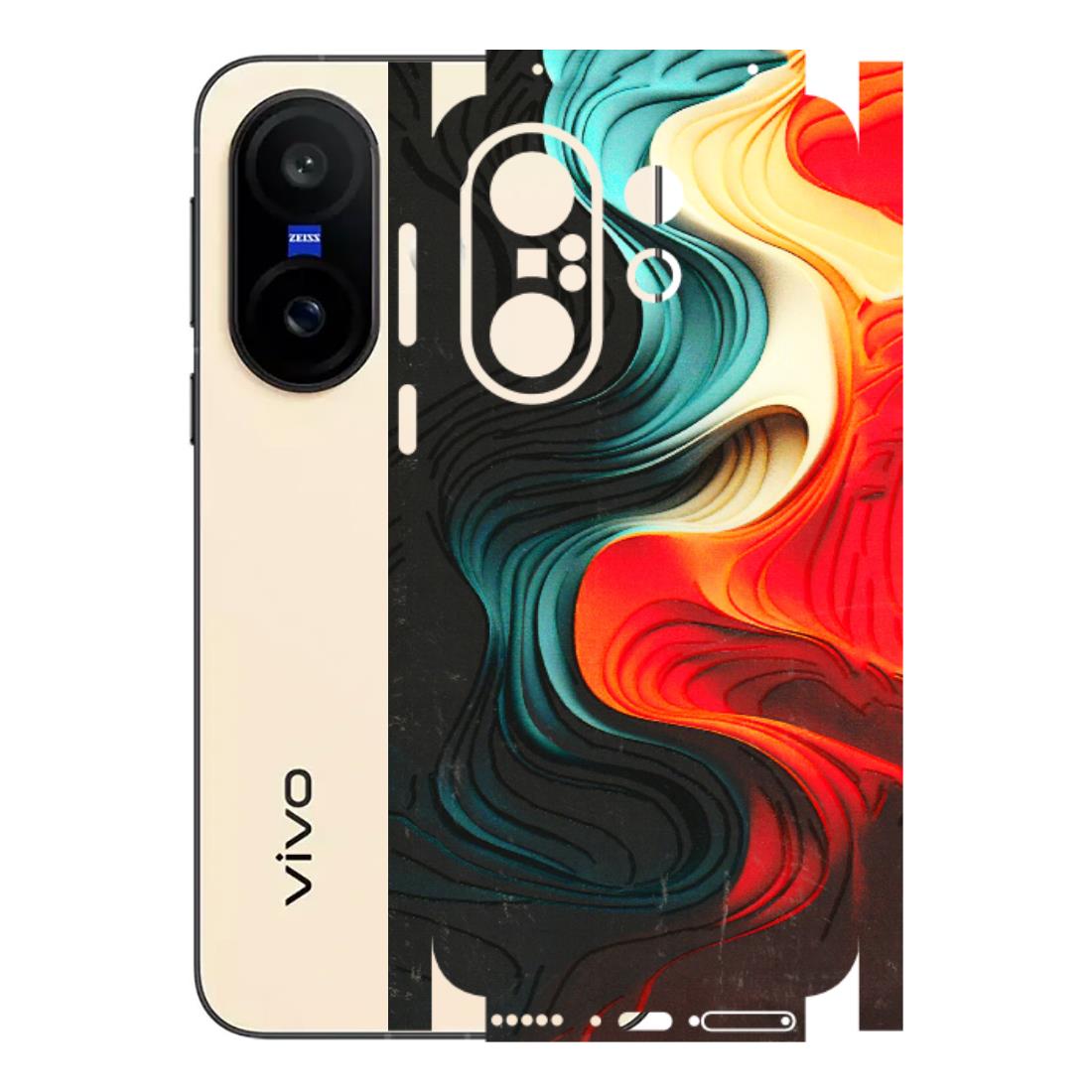 VIVO Z/V/X/T/U/S Series Phone Skins (All Models) - The Silky Swirl - 3D Embossed Finish (L-240) Vivo X200 FE