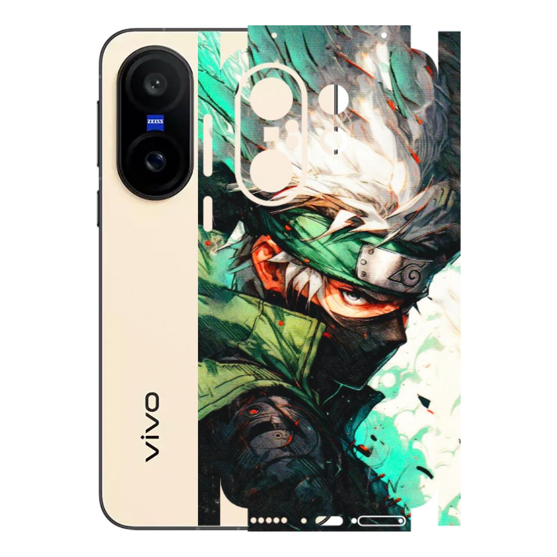 VIVO Z/V/X/T/U/S Series Phone Skins (All Models) - Kakashi Side Profile - 3D Embossed Finish (L-249) Vivo X200 FE