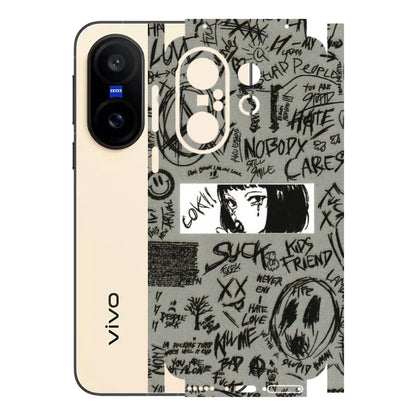 VIVO Z/V/X/T/U/S Series Phone Skins (All Models) - Never Have Love Anime - 3D Embossed Finish (L-260) Vivo X200 FE