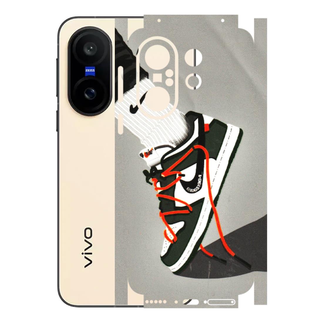 VIVO Z/V/X/T/U/S Series Phone Skins (All Models) - New Grey Sneaker - 3D Embossed Finish (L-261) Vivo X200 FE