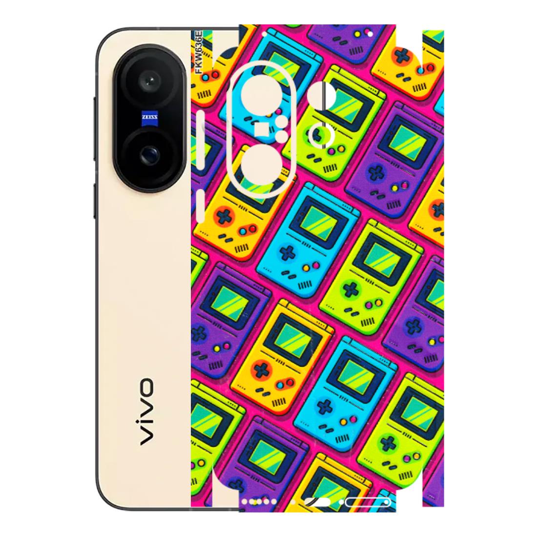 VIVO Z/V/X/T/U/S Series Phone Skins (All Models) - Gameboy Colourful - 3D Embossed Finish (L-266) Vivo X200 FE