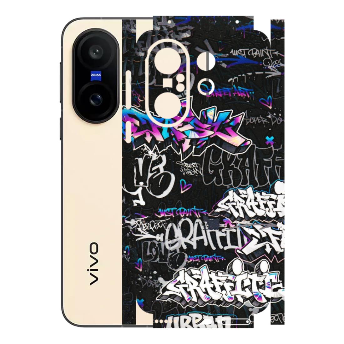 VIVO Z/V/X/T/U/S Series Phone Skins (All Models) - Graffiti Killer - 3D Embossed Finish (L-274) Vivo X200 FE