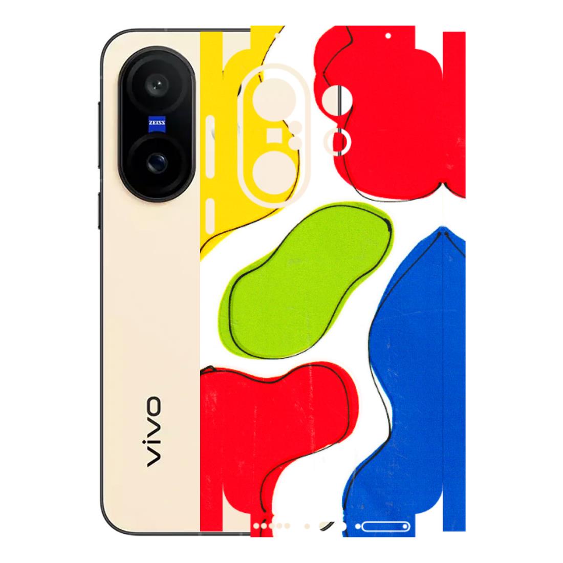 VIVO Z/V/X/T/U/S Series Phone Skins (All Models) - RGB Colour Paint - 3D Embossed Finish (L-284) Vivo X200 FE