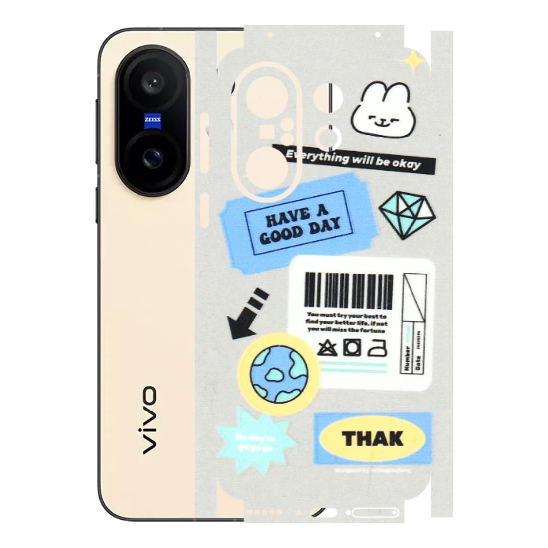 VIVO Z/V/X/T/U/S Series Phone Skins (All Models) - Will Be Okay Design - 3D Embossed Finish (L-316) Vivo X200 FE