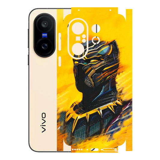 VIVO Z/V/X/T/U/S Series Phone Skins (All Models) - Yellow Panther - 3D Embossed Finish (L-54) Vivo X200 FE