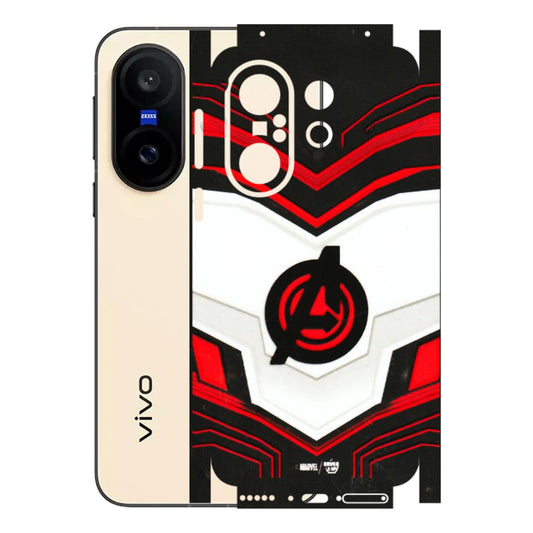 VIVO Z/V/X/T/U/S Series Phone Skins (All Models) - Avengers Logo - 3D Embossed Finish (L-55) Vivo X200 FE