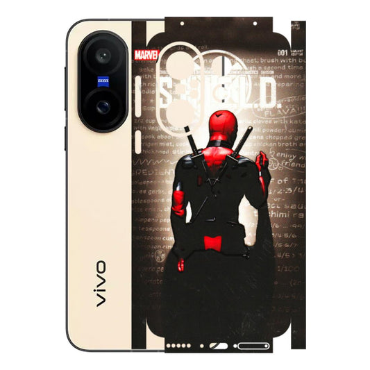 VIVO Z/V/X/T/U/S Series Phone Skins (All Models) - Deadpool - 3D Embossed Finish (L-56) Vivo X200 FE
