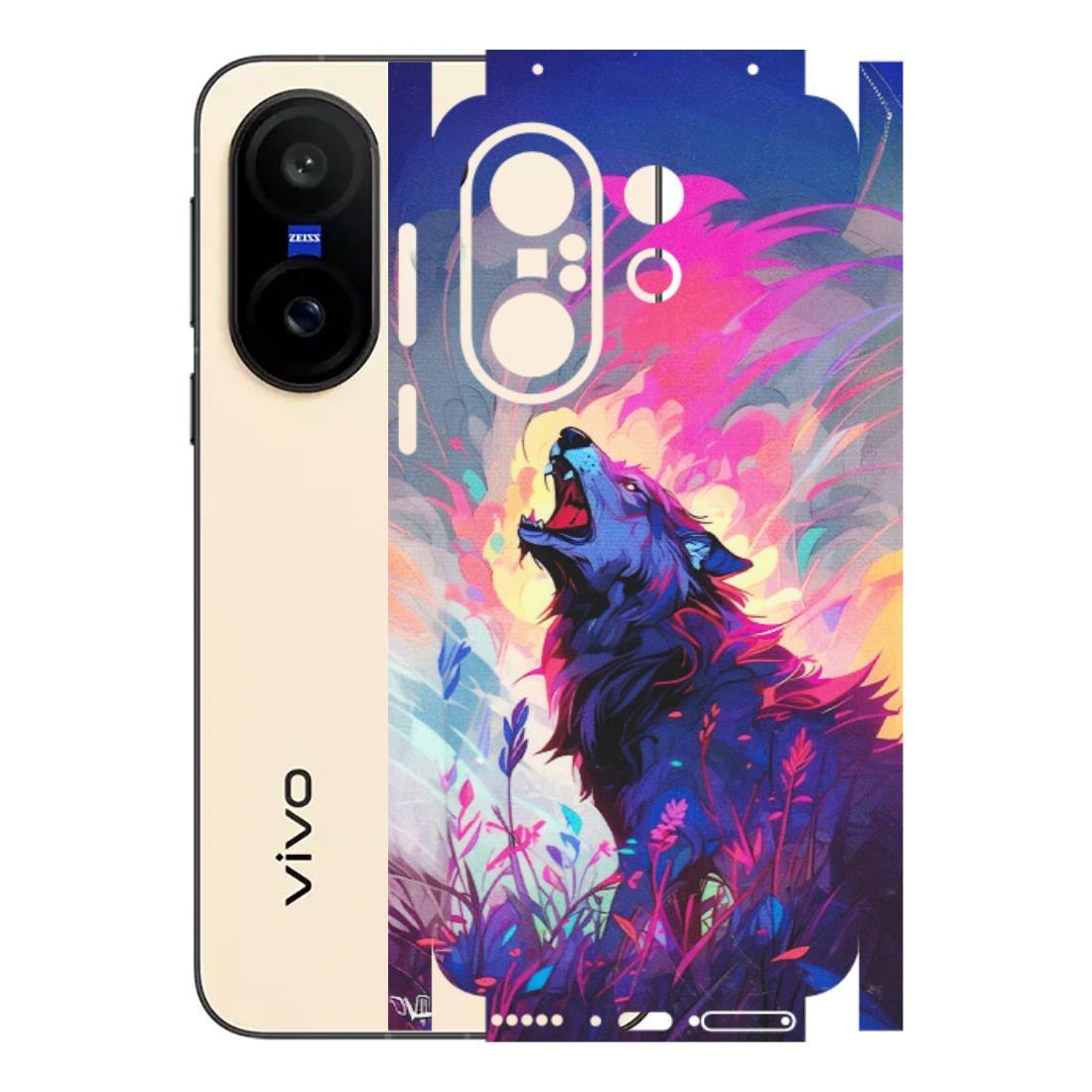 VIVO Z/V/X/T/U/S Series Phone Skins (All Models) - New Wild Wolf Abstract - Matte Finish (M-125) Vivo X200 FE