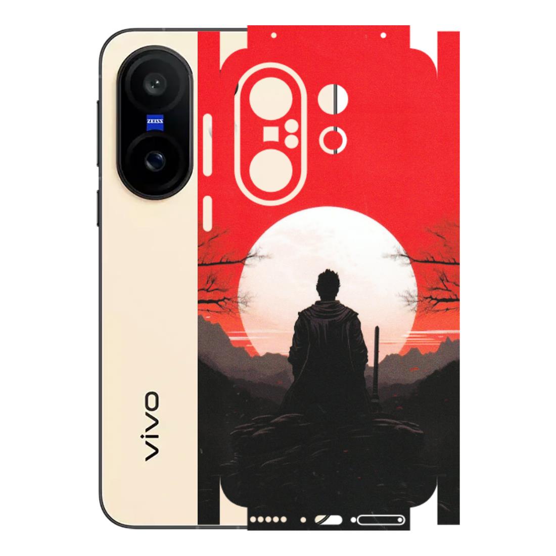 VIVO Z/V/X/T/U/S Series Phone Skins (All Models) - Samurai Anime - Matte Finish (M-141) Vivo X200 FE