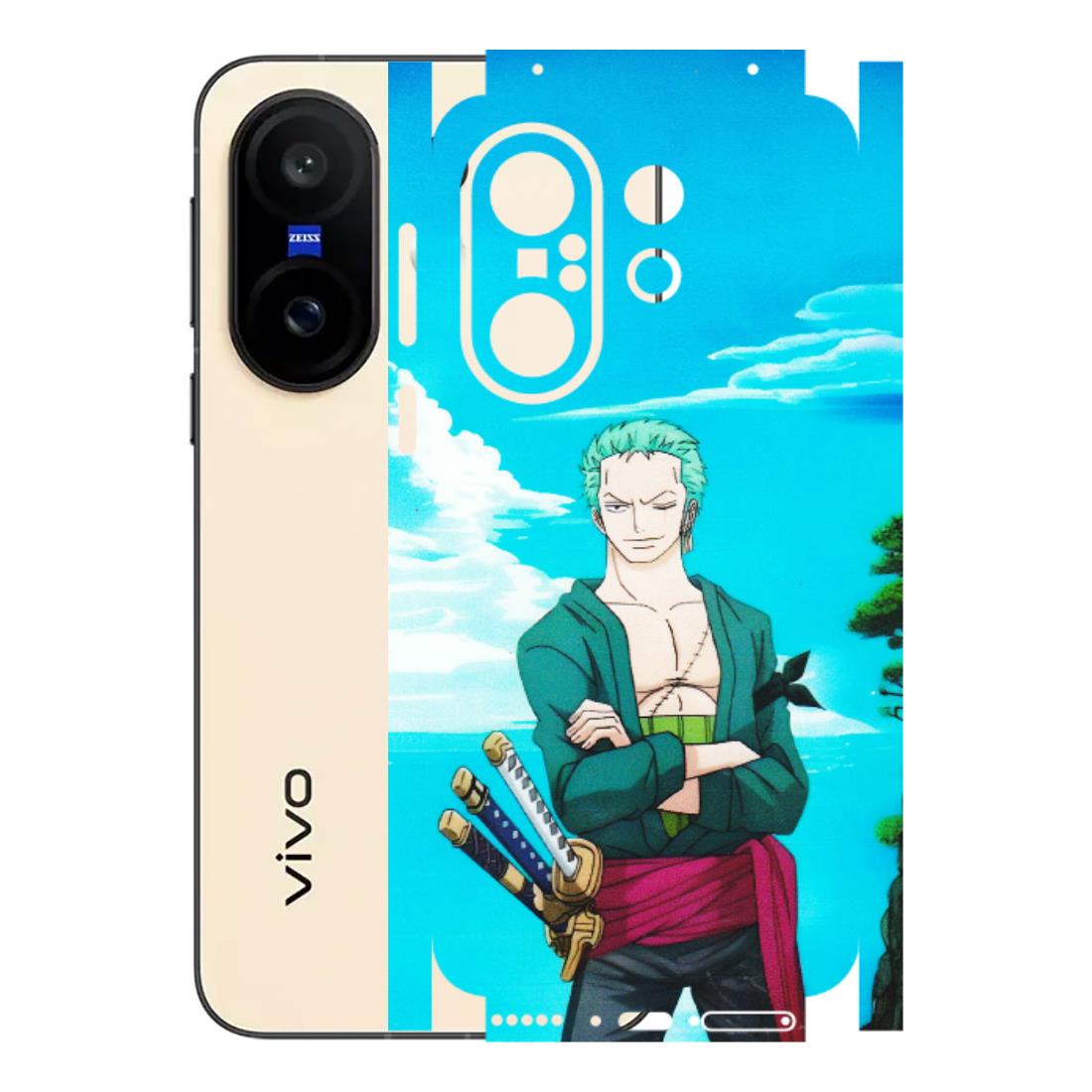 VIVO Z/V/X/T/U/S Series Phone Skins (All Models) - Cool Swordman Zoro Anime - Matte Finish (M-143) Vivo X200 FE