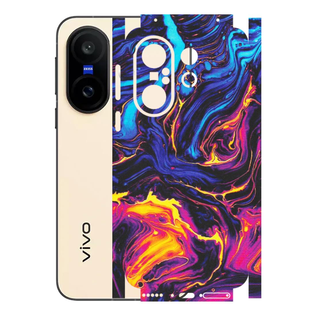 VIVO Z/V/X/T/U/S Series Phone Skins (All Models) - Abstract Paint Classy - Matte Finish (M-15) Vivo X200 FE