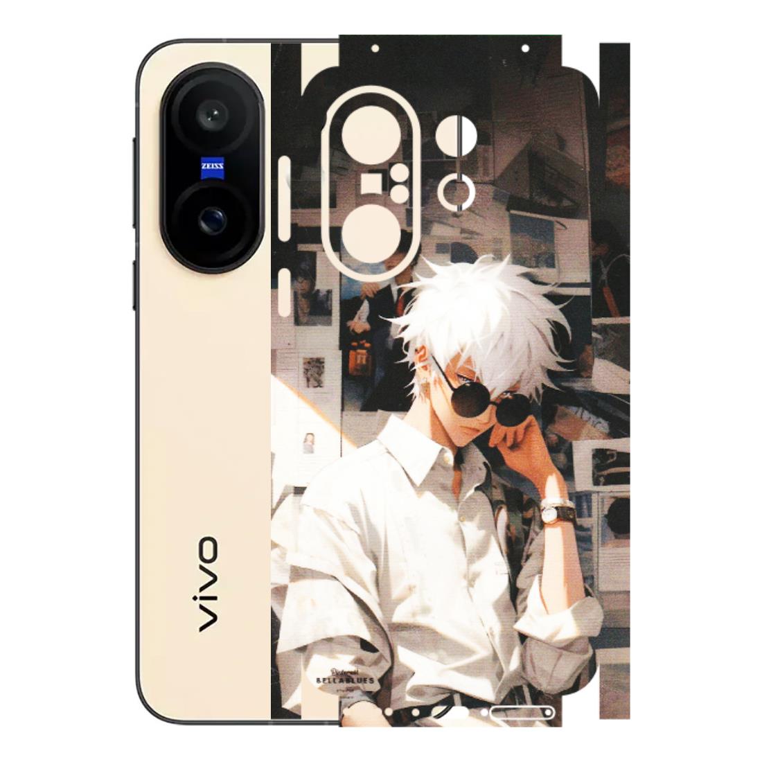 VIVO Z/V/X/T/U/S Series Phone Skins (All Models) - Gojo Satoru Jujustu Kaisen Anime - Matte Finish (M-156) Vivo X200 FE