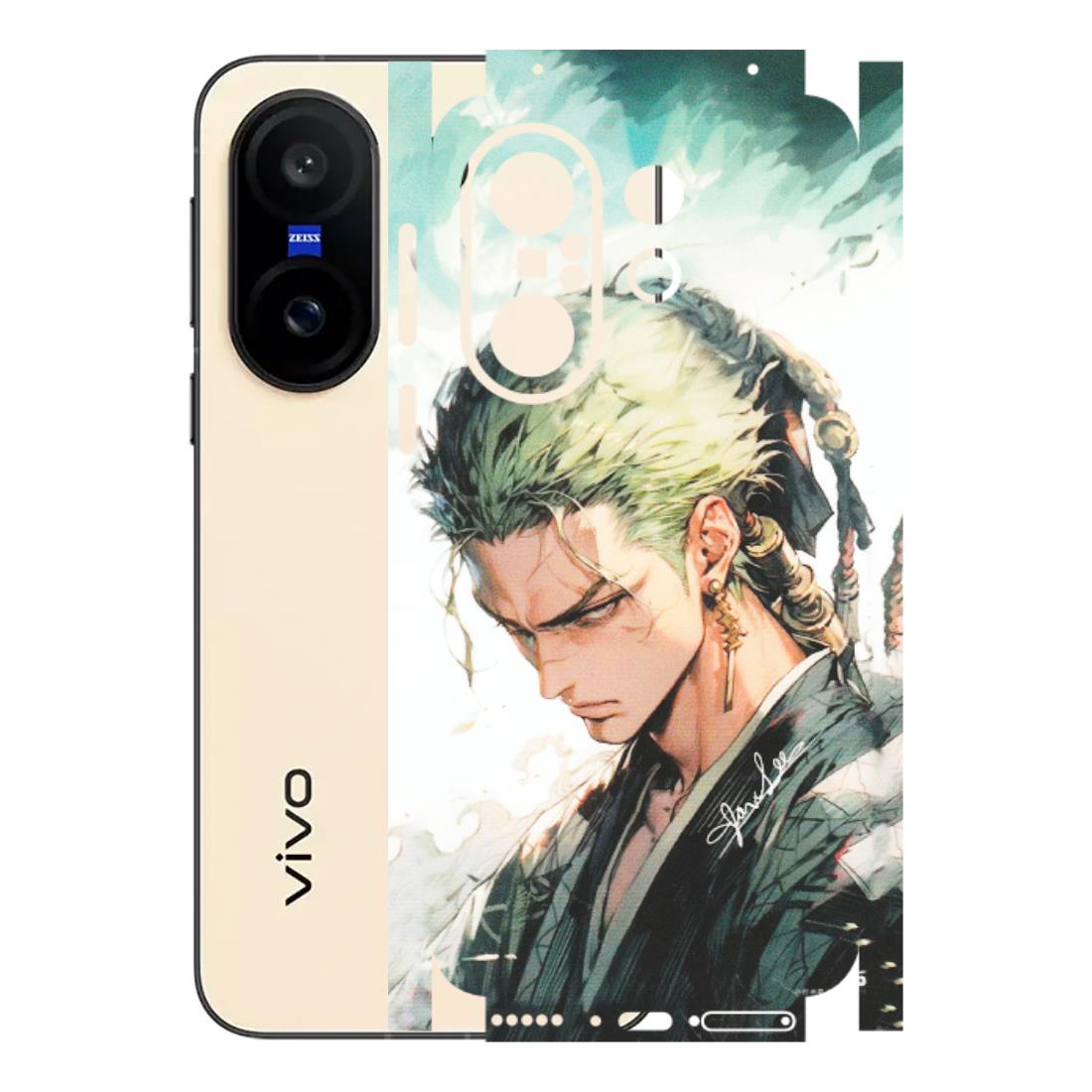 VIVO Z/V/X/T/U/S Series Phone Skins (All Models) - Pirate Hunter One Piece Anime - Matte Finish (M-157) Vivo X200 FE
