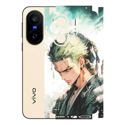 VIVO Z/V/X/T/U/S Series Phone Skins (All Models) - Pirate Hunter One Piece Anime - Matte Finish (M-157) Vivo X200 FE
