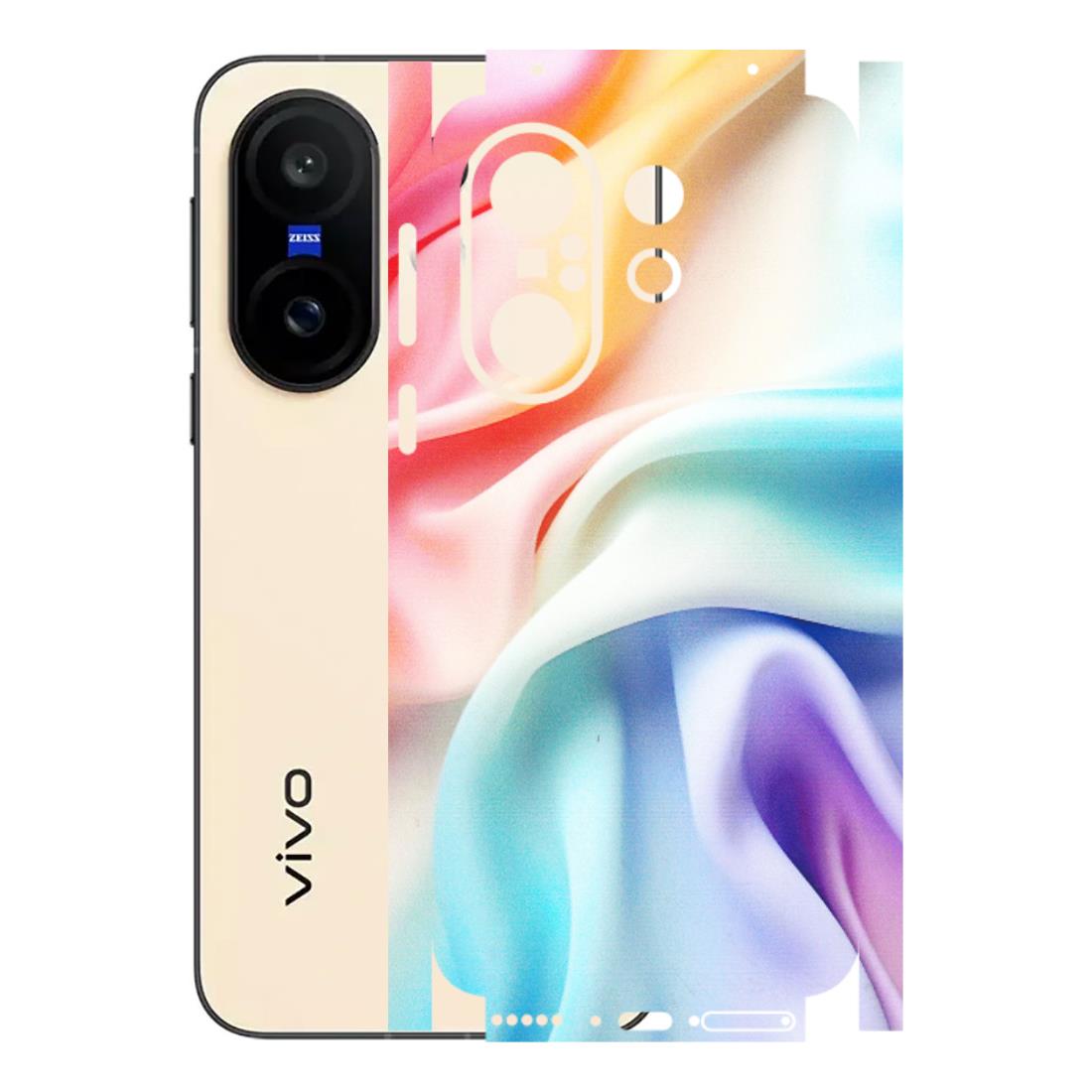 VIVO Z/V/X/T/U/S Series Phone Skins (All Models) - Colourful Silk Cloth - Matte Finish (M-165) Vivo X200 FE