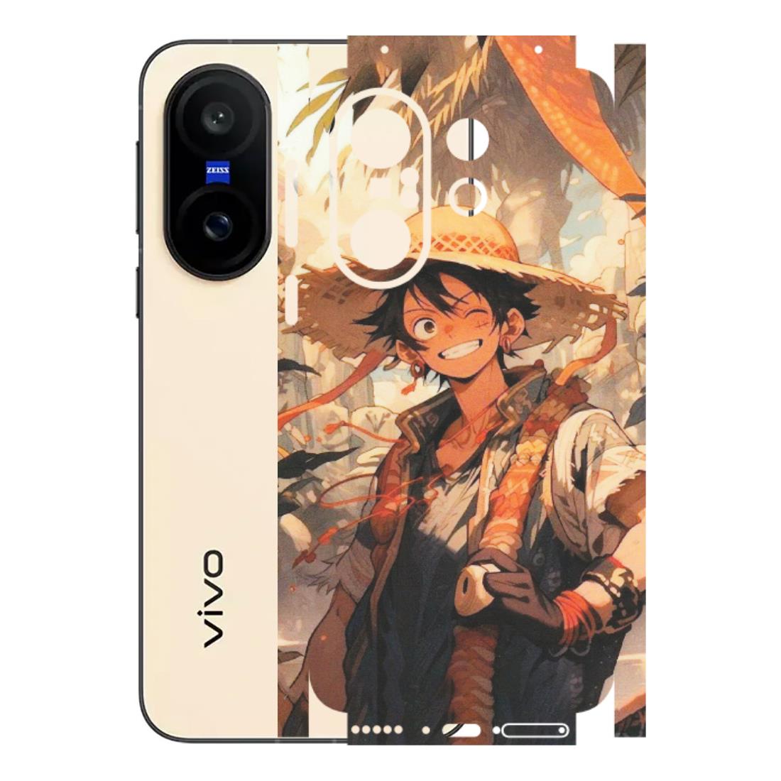 VIVO Z/V/X/T/U/S Series Phone Skins (All Models) - Anime Character Smile - Matte Finish (M-33) Vivo X200 FE