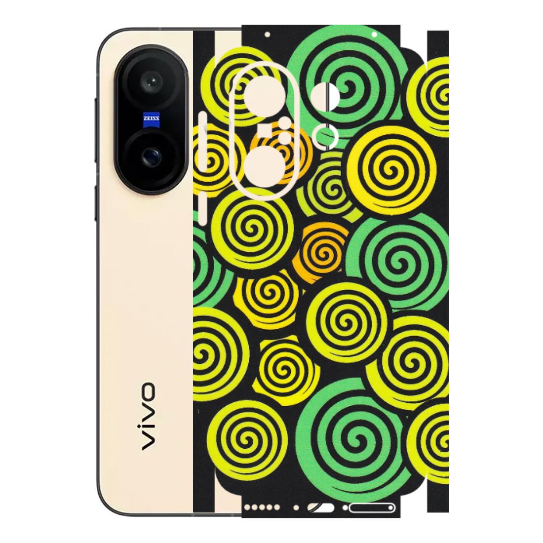 VIVO Z/V/X/T/U/S Series Phone Skins (All Models) - Crazy Spiral - Matte Finish (M-91) Vivo X200 FE