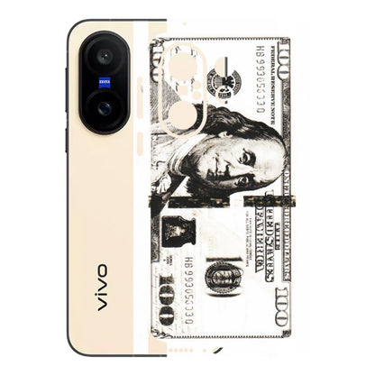 VIVO Z/V/X/T/U/S Series Phone Skins (All Models) - 100 Dollar Currency - Transparent Finish (T-01) Vivo X200 FE