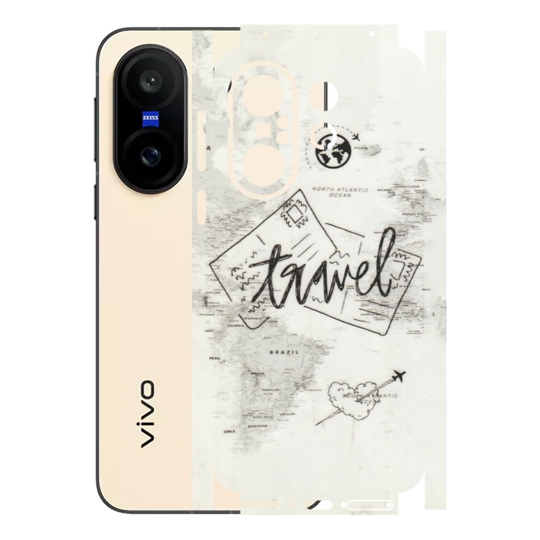 VIVO Z/V/X/T/U/S Series Phone Skins (All Models) - Travel Ticket - Transparent Finish (T-06) Vivo X200 FE
