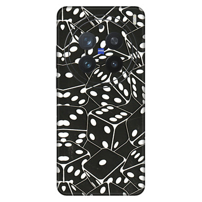 VIVO Z/V/X/T/U/S Series Phone Skins (All Models) - Big Black Dices - 3D Embossed Finish (L-106) Vivo X200 Pro (5G)