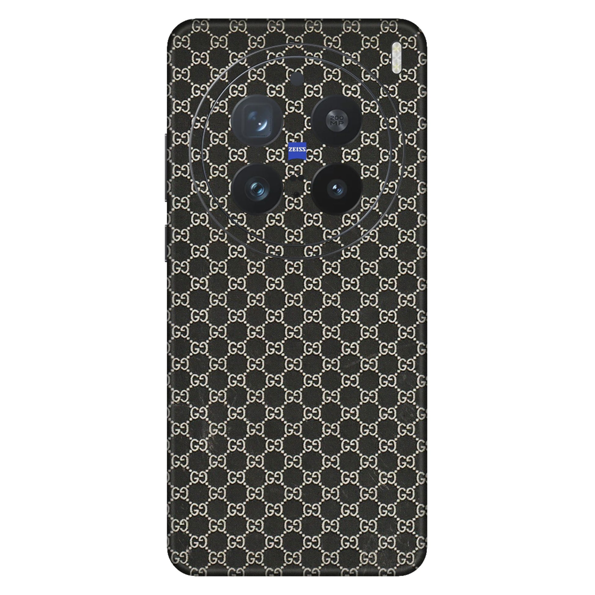 VIVO Z/V/X/T/U/S Series Phone Skins (All Models) - Black G Print - 3D Embossed Finish (L-109) Vivo X200 Pro (5G)
