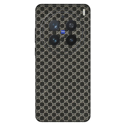VIVO Z/V/X/T/U/S Series Phone Skins (All Models) - Black G Print - 3D Embossed Finish (L-109) Vivo X200 Pro (5G)