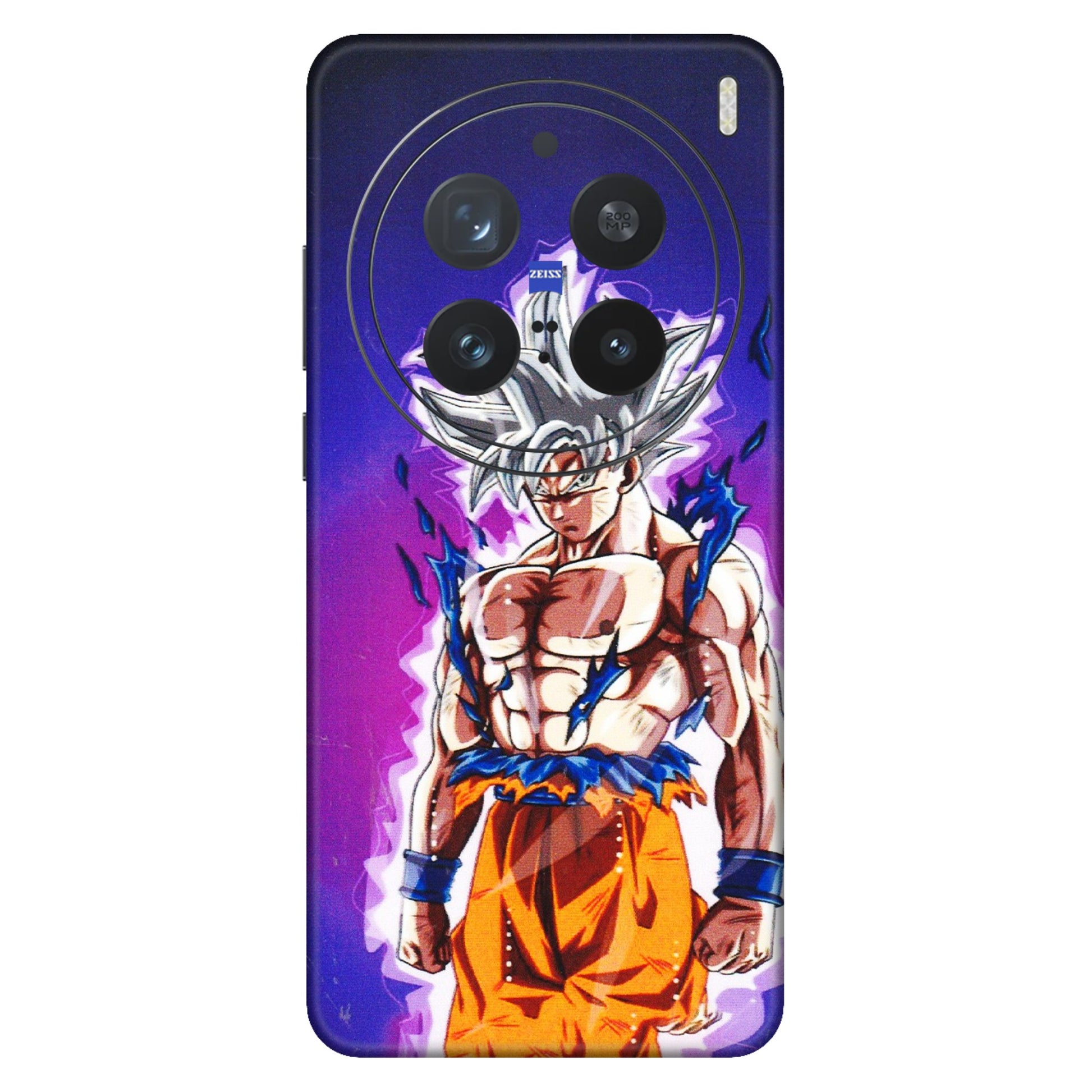 VIVO Z/V/X/T/U/S Series Phone Skins (All Models) - Goku Purple Anime - 3D Embossed Finish (L-147) Vivo X200 Pro (5G)