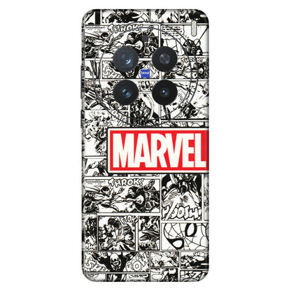 VIVO Z/V/X/T/U/S Series Phone Skins (All Models) - Marvel Comic - 3D Embossed Finish (L-171) Vivo X200 Pro (5G)